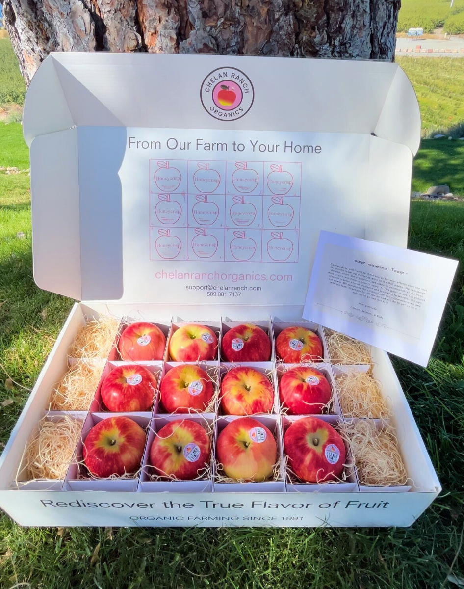 Chelan Ranch's Corporate Gift Boxes of Organic Apples