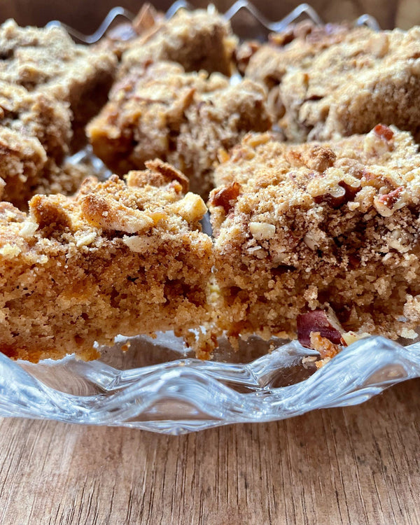 Einkorn Apple Coffee Cake with Honeycrisp Freeze-Dried Apples