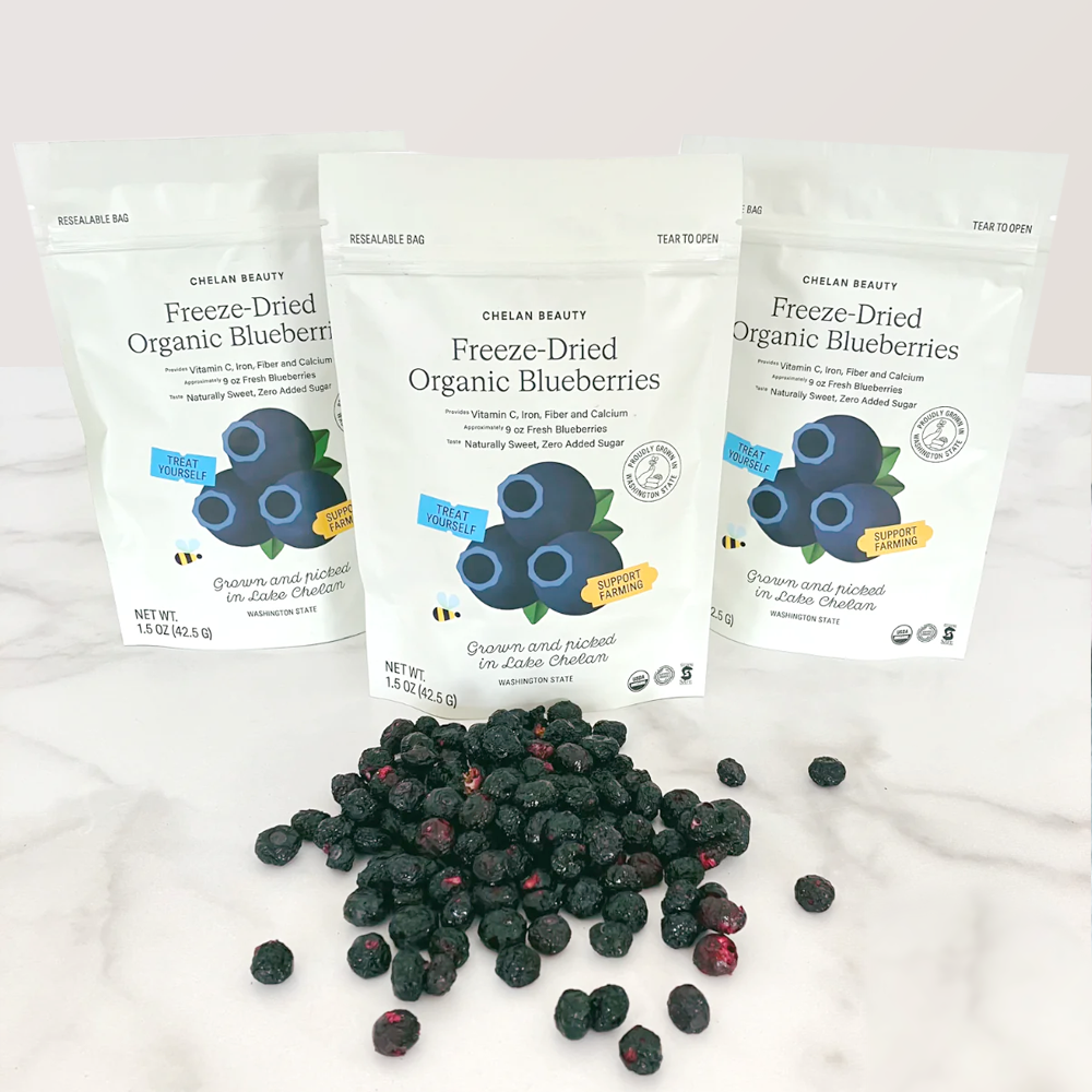 Organic FreezeDried Blueberries from Lake Chelan, Washington Chelan