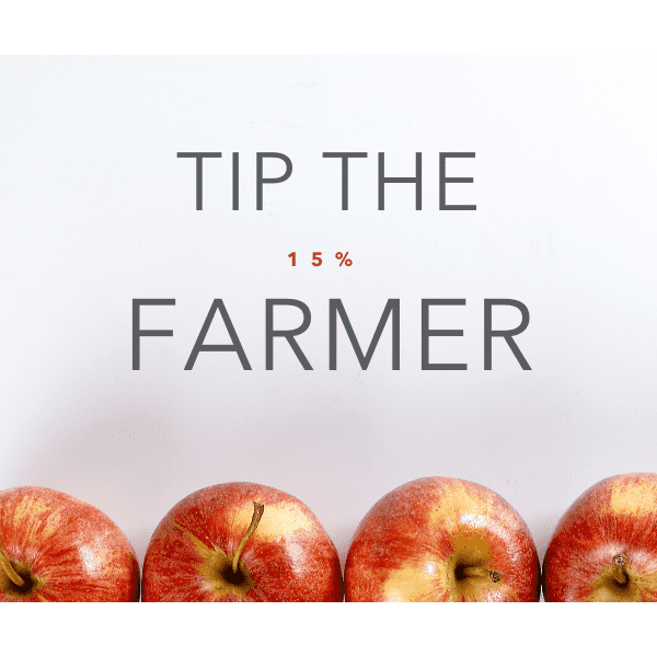 z15% Tip-the-Farmer