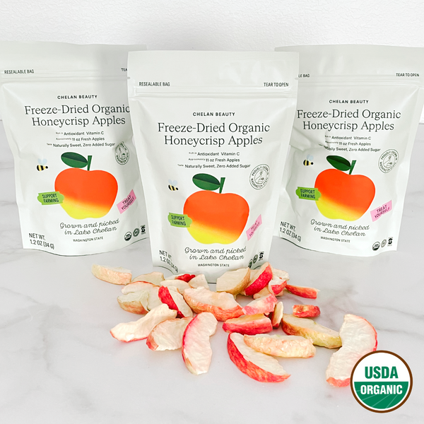 Organic Freeze Dried Honeycrisp Apples from Lake Chelan