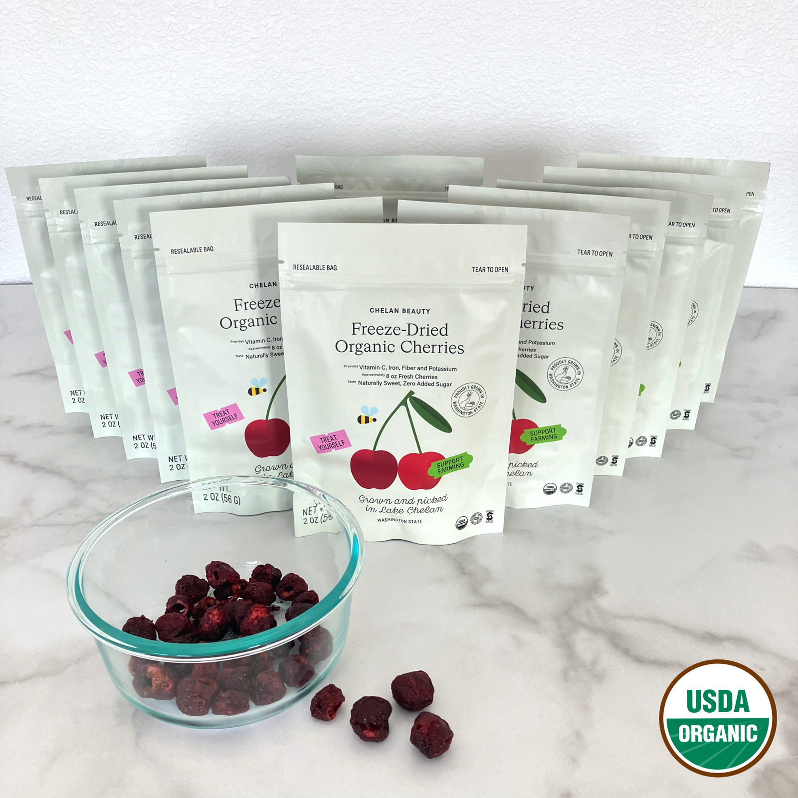 Organic Freeze-Dried Cherries at Chelan Ranch | Pick up at Chelan